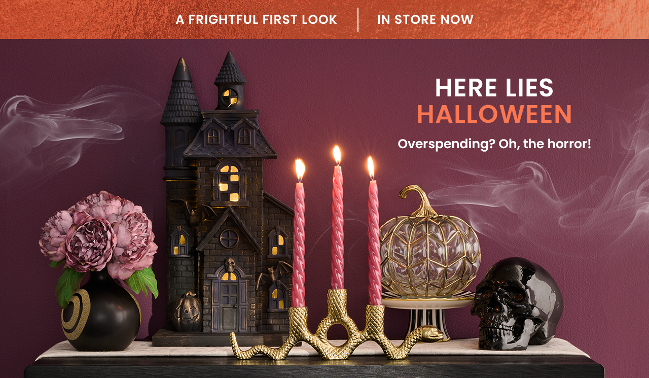halloween preview. here lies Halloween. overspending? oh the horror.